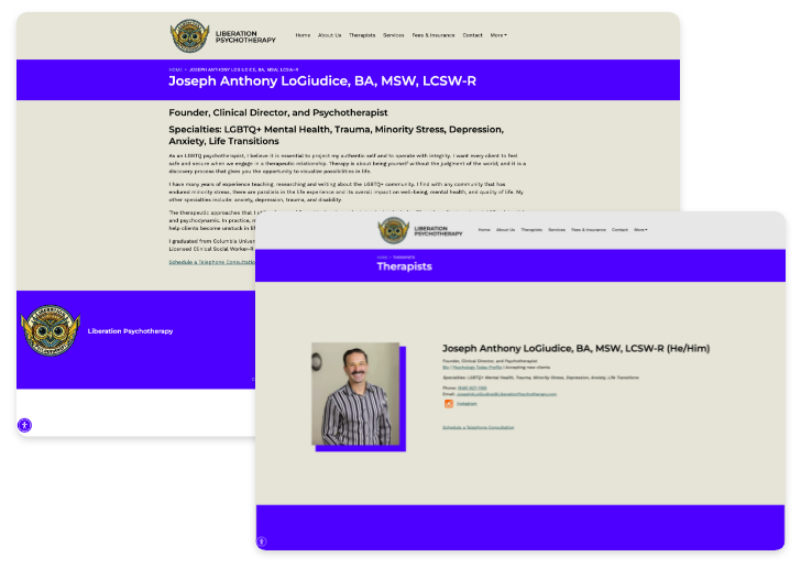 Feature of Note: Provider Pages